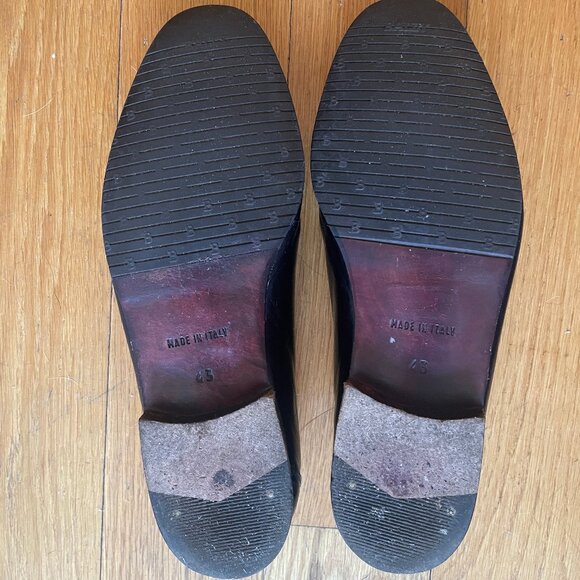 Bally Black Leather Slip-on Loafers Size 43 main image 5